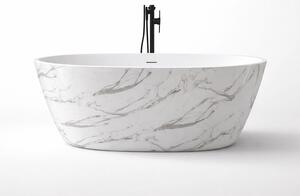 Cada baie freestanding Taormina Alb