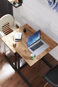 Birou Laptop Family Reglabila, Latte, 80x60x73 cm