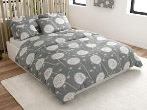 Lenjerie de pat creponata DANDELION BLEND gri Dimensiune lenjerie de pat: 70 x 90 cm | 140 x 200 cm