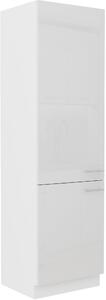 Dulap alimente pentru frigider Lavera 60 LO-210 2F (Cadru: alb + front: alb lucios). 1134537