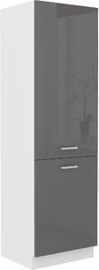 Dulap pentru alimente Saria 60 DK-202 2F (alb + gri lucios). 1134892