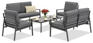 Garden Point Vigo Coffee 6 set de mobilier de grădină antracit