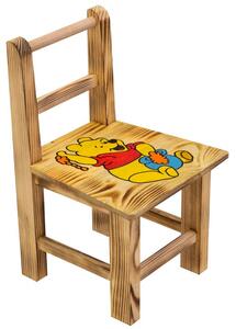 Scaun din lemn pentru copii Winnie the Pooh