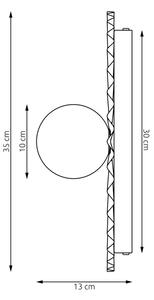 Aplica de perete UMBRA 1xG9/8W/230V albă