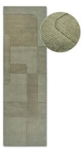 Covor tip traversă verde țesut manual din lână 80x250 cm Charlotte – Villeroy&Boch
