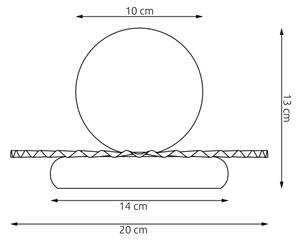 Lampă de masă UMBRA 1xG9/8W/230V neagră