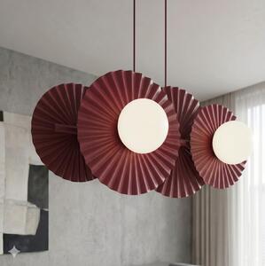Lustră suspendată pe cablu UMBRA 4xG9/8W/230V roșie
