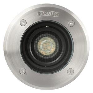 FARO 70310 - Corp de iluminat exterior pentru trecere auto GEISER 1xGU10/8W/230V IK08 IP67 inox