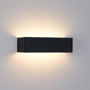 Brilagi - Aplica de perete LED pentru exterior DONNANI, 12W/230V, negru, IP44