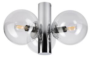 Plafonieră SFERIO, 3x E14, 5W, 230V, crom lucios/sticlă transparentă
