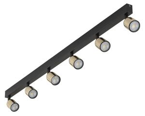 Plafonieră LED TOP 6xGU10/10W/230V negru/auriu