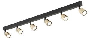 Plafonieră LED TOP 6xGU10/10W/230V negru/auriu