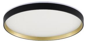 Plafonieră LED RGBW dimabilă Zuma Line MS750400R-BK&GD ORBITRAL 32W/230V+8W negru/auriu + telecomandă