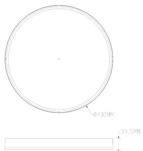 Plafonieră LED RGBW dimabilă Zuma Line MS750400R-BK&GD ORBITRAL 32W/230V+8W negru/auriu + telecomandă