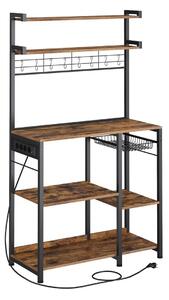 Raft de bucatarie Vasagle Maro 90x40x165.5 cm