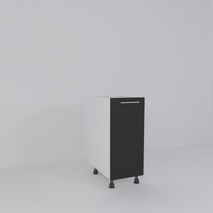 Corp Inferior Komodo Paula o usa cu amortizare stanga/dreapta, 300x510x820 mm, Pal Antracit 18mm-MI2