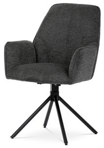 Scaun pivotant de dining/meeting, culoare gri, rotire 180°, HC-522