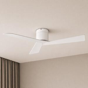 Lucande Ventilator de tavan Ventoro, Ø 132 cm, alb, metal, Alb, Camera de zi / sufragerie, Metal, Modern