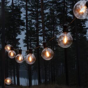 Konstsmide Christmas Ghirlandă luminoasă LED solară pentru petreceri, 7 W, culoare chihlimbar, IP44,, reglabil, Bej, Plastic, Modern