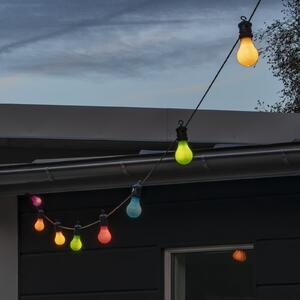 Konstsmide Christmas Ghirlandă luminoasă LED pentru petreceri, culori pastelate, dimabilă, IP44, reglabil, Multicolor, Plastic, Modern