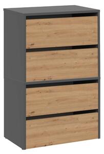 Riano MIX Modo X2, comoda, 88x60x36 cm, sonoma