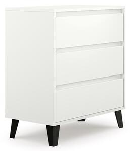 Drohmo 3S Scandi comoda, 70x78.5x39 cm, alb