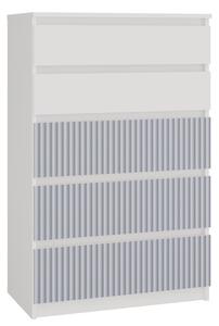 Drohmo MIX M5 ARTEO comoda 109, 70x109.5x40 cm, alb-albastru