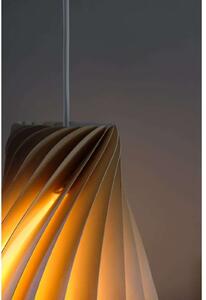 Tom Rossau Lampă suspendată nr. 111, înălțime 43 cm, lemn de mesteacăn, E14, reglabil, Lemn, Camera de zi / sufragerie, Lemn, Scandinavă