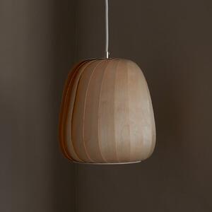 Tom Rossau Lampă suspendată ST906, mesteacăn, 42 cm, lemn, E27, reglabil, Lemn, Camera de zi / sufragerie, Lemn, Scandinavă
