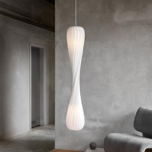 Tom Rossau Lampă suspendată TR7, din plastic (PP), înălțime 145 cm, soclu E27, reglabil, Alb, Camera de zi / sufragerie, Plastic, Scandinavă