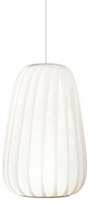 Tom Rossau Lampă suspendată ST906, albă, 42 cm, hârtie, E27, reglabil, Alb, Camera de zi / sufragerie, Hârtie / Carton, Scandinavă