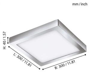 Plafonieră LED pentru baie Eglo 79528 DURANGO LED/22W/230V 30x30 cm IP44