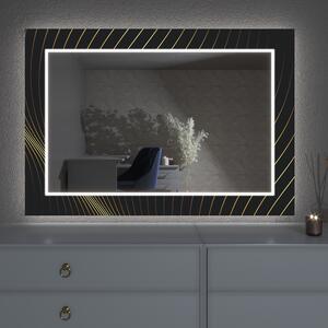 Oglindă LED cu decor D6