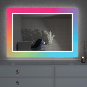 Oglindă LED cu decor D25