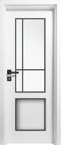 Usa interior Alba HDF cu toc reglabil din MDF PAL - Colectia STENOIR Alb 7.7