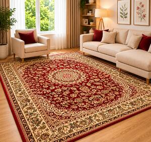 Covor Clasic, Lotos 1555, Grena, Diverse Dimensiuni, 1800 gr mp
