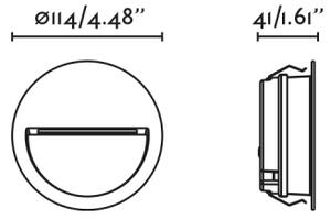 FARO 71969 - Corp LED încastrat POMA, 3W, 230V, 2200/2700/3200/4000K, IP65, antracit