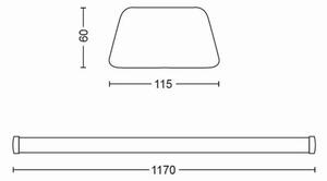 Philips 31245/31/P3 - Lampă LED design minimalist SOFTLINE LED/50W/230V 4000K