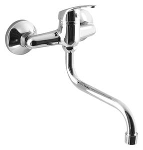 Aqualine, baterie de perete AQUALINE 35, suport-S, crom, 52146