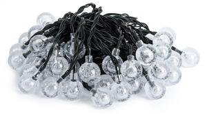 Brilagi - Ghirlandă solară LED decorativă BUBBLE, 50 LED/8 moduri, 7 m, IP65, alb cald