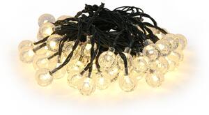 Brilagi - Ghirlandă solară LED decorativă BUBBLE, 50 LED/8 moduri, 7 m, IP65, alb cald