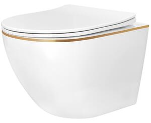 Vas WC suspendabil Rea Carlo Mini Tornado NFQ GOLD EDGE