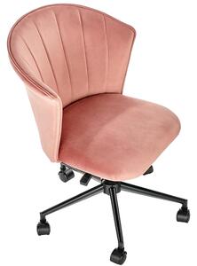 Scaun birou PASCO, roz, 55x61x77/87x41/51 cm