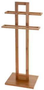 Suport prosoape de baie BAMBOO, 2 brațe