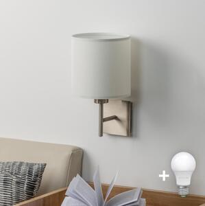 Aplică LED Eglo TUNJA 1xE27/60W/230V crom mat/alb