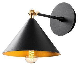Aplica BERCESTE 185BLACK-A, negru, metal, 26x30x46 cm