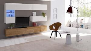 Mobilier living Badiani IV (stejar auriu + alb). 1121917