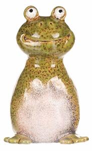 Decor de grădină pentru gard Broască, 8 x 8 x 14cm , ceramică