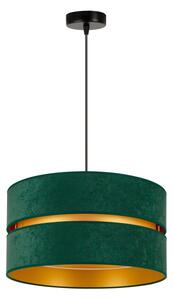Lustră pe cablu Duolla DUO 1xE27/15W/230V d. 40 cm verde/auriu