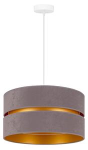 Lustră pe cablu Duolla DUO 1xE27/15W/230V d. 40 cm gri